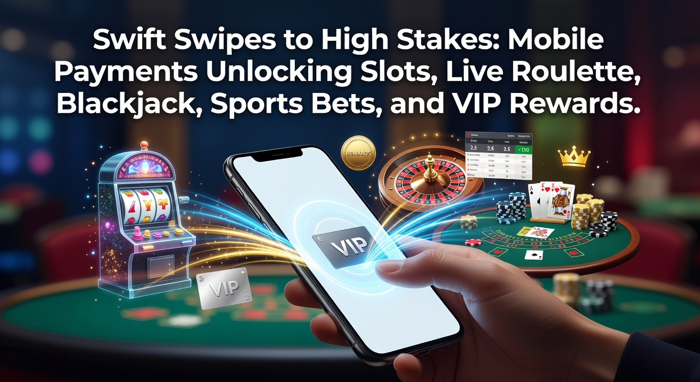 Smartphone mit mobilen Zahlungsoptionen für Online-Casino-Spiele wie Slots und Roulette